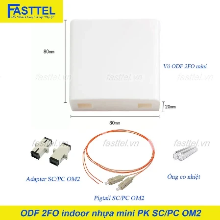 ODF mini 02FO trong nhà Full phụ kiện SC/PC Multi Mode