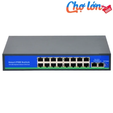 Switch 16 cổng PoE 10/100M + 2UTP 10/100/1000m 